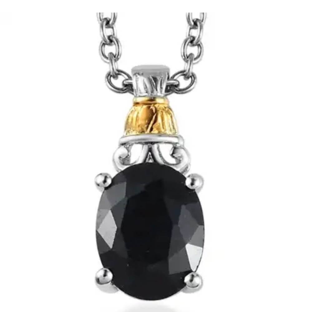 KARIS MIDNIGHT SAPPHIRE RING AND PENDANT - Picture 3 of 8